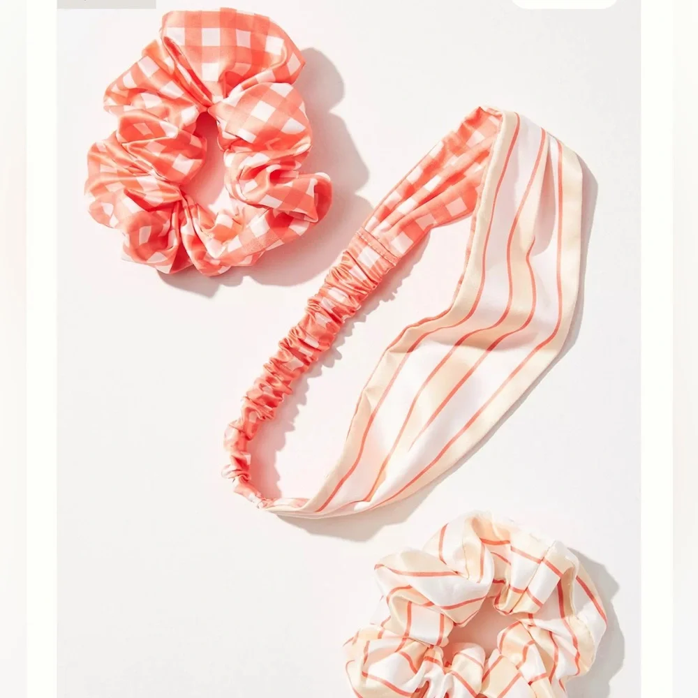Anthropologie Printed Headband & Scrunchies Set